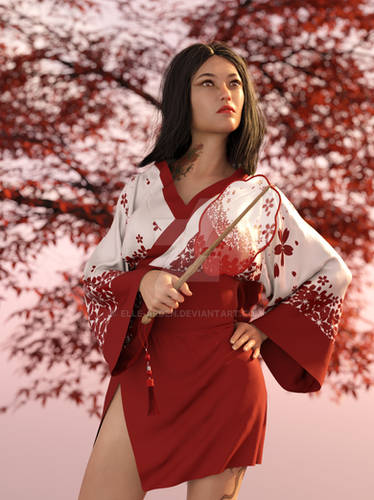 Red Kimono