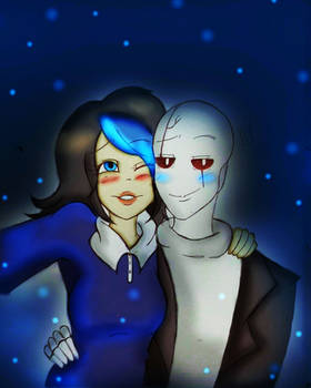 Selfie - Jessica and Gaster -