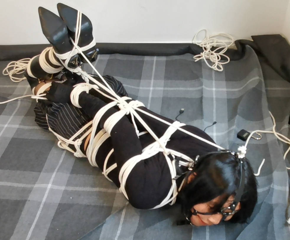 Top Angle Hogtie in Black (SelfBound) by AllieBowString on D