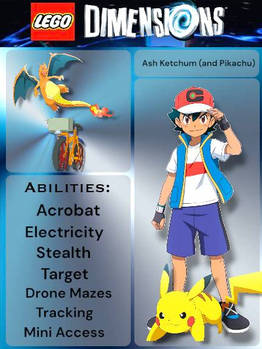 Lego Dimensions Ash Ketchum and Pikachu