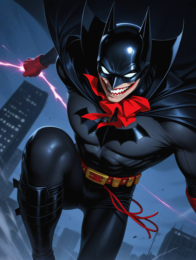 True Batman who laughs by PluckedOwl on DeviantArt