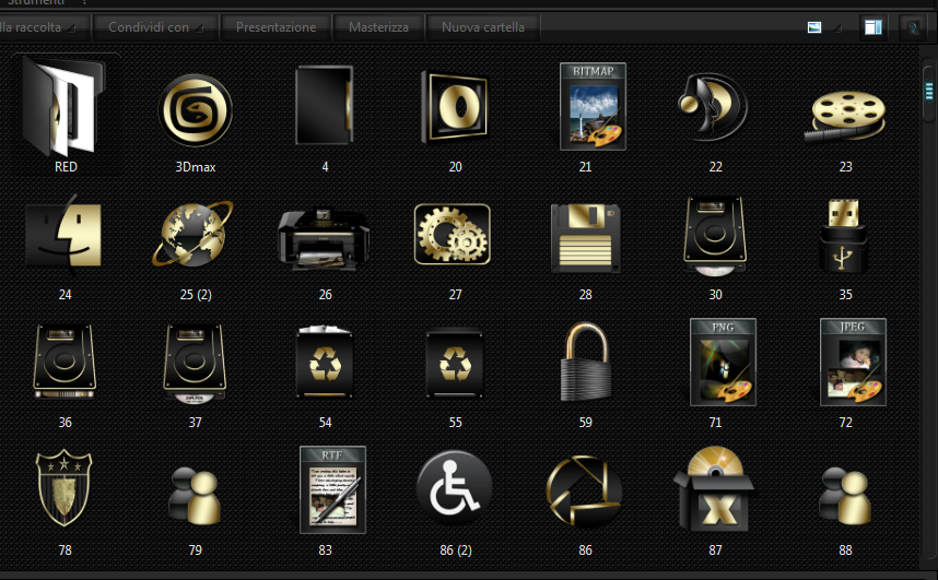 Golden Icon Pack Black e Gold Icon Pack Installer 7601 SP1 X86 by Realyst on DeviantArt