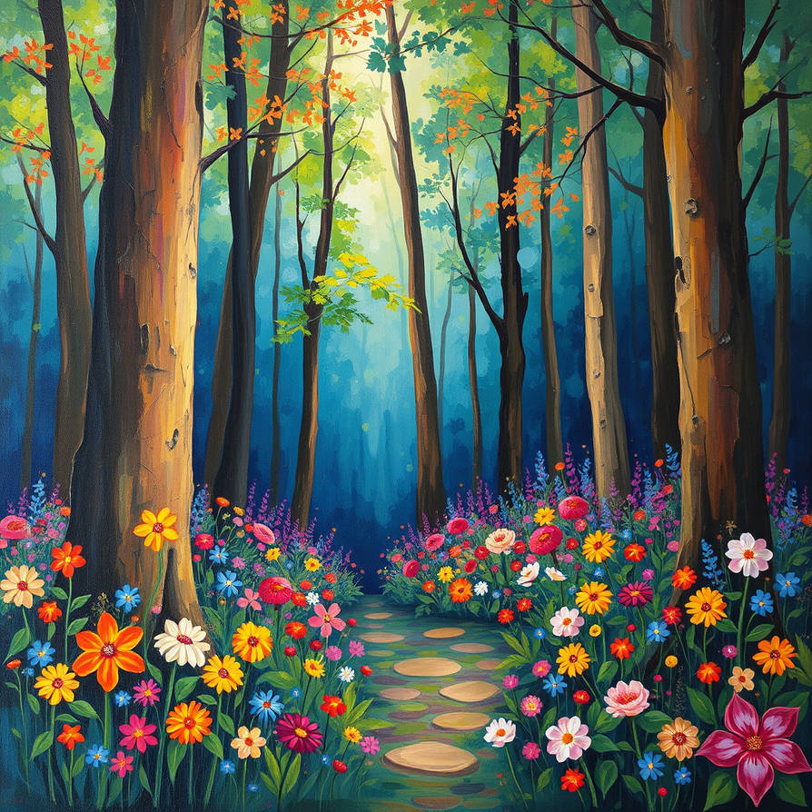 Abstract forest 9388