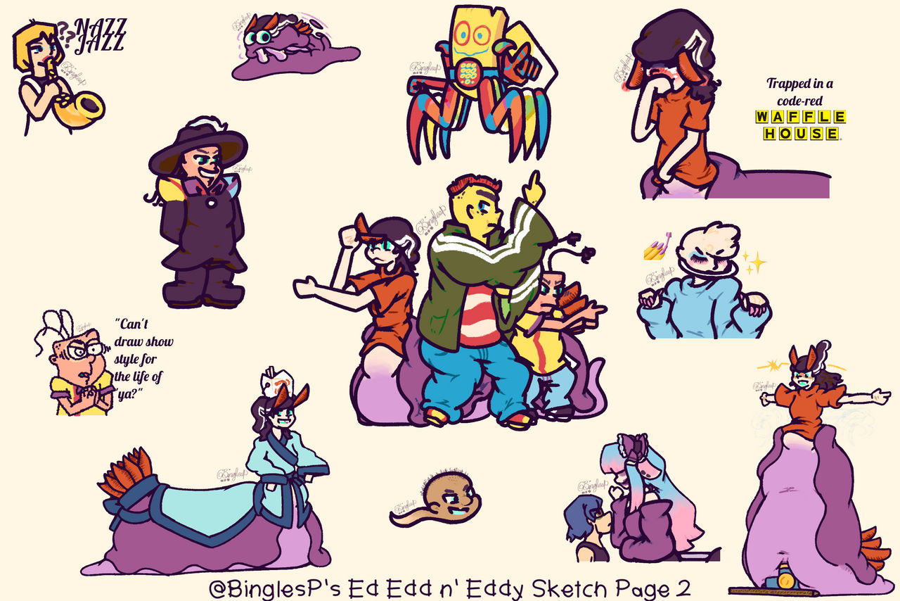 Ed Edd n' Eddy Sketch Page 2 by BinglesP on DeviantArt