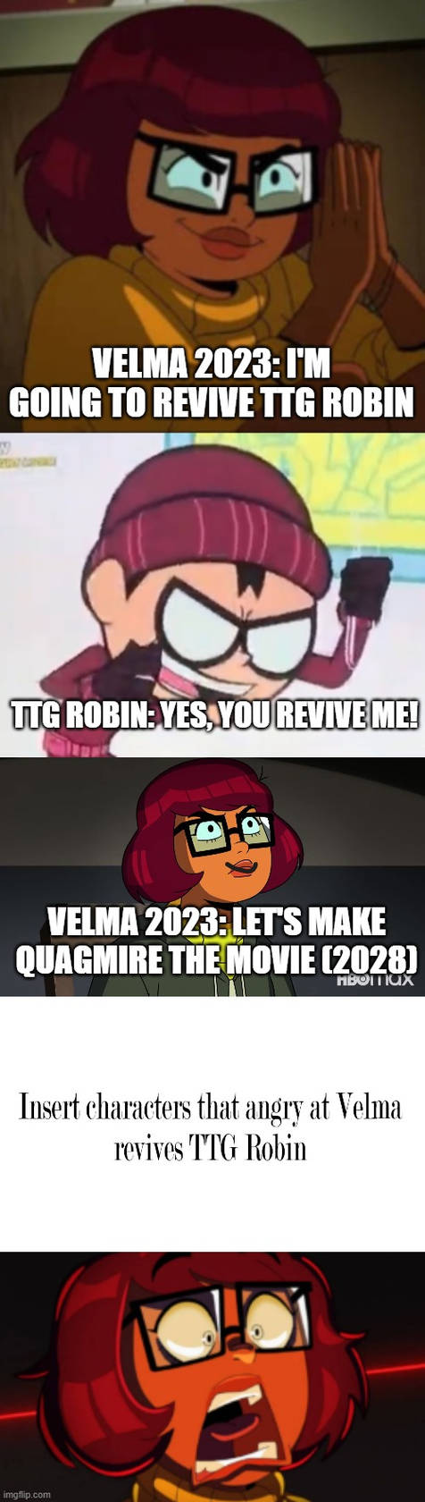 Velma Robin Who angry at Velma revives TTG Robin by DobiGebi on DeviantArt