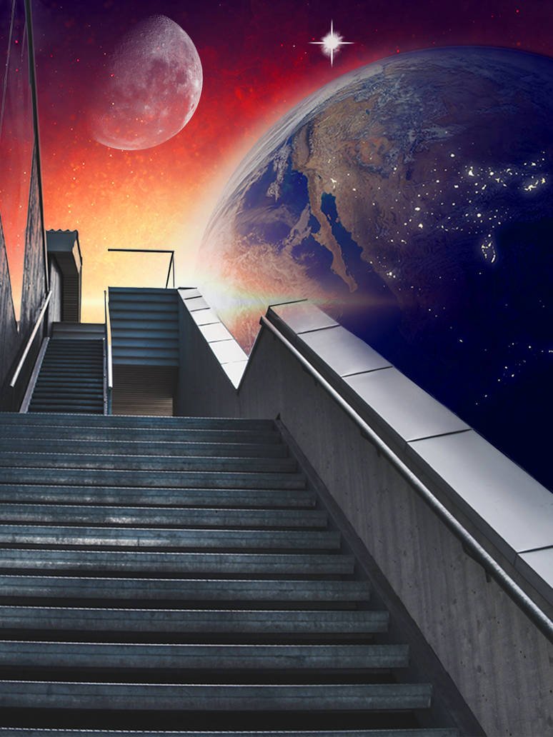 Spacelander Stairs Stairs to space by Shaheen05 on DeviantArt