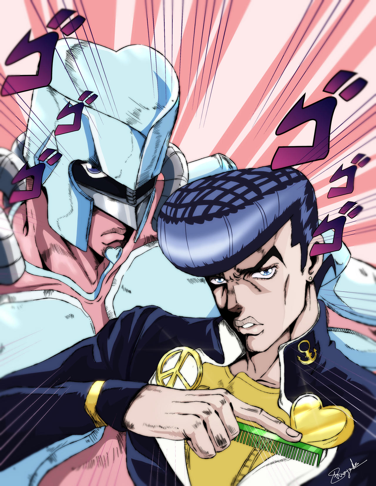 Josuke Higashikata and Crazy Diamond by mrstrawhat1 on DeviantArt