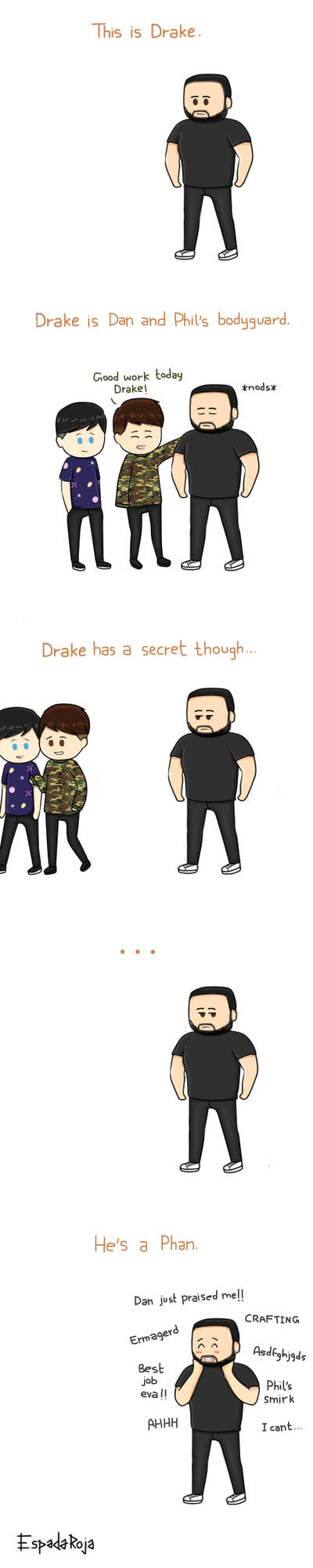 Drake the bodyguard by espadaroja on DeviantArt