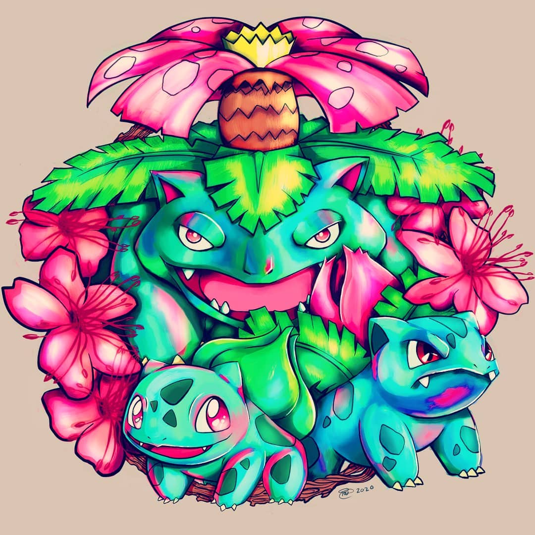 Bulbasaur Digimon Redraw of Bulbasaur evolutions by PastelRichelle on DeviantArt