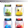Slime Monsters In a Jar Set