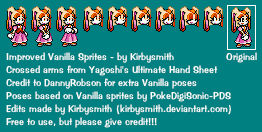 Cream Sprite Rabbit Cream the Rabbit Sprite Revamp by Kirbysmith on DeviantArt