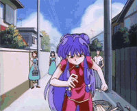 Saotome Tanma Dodging Shampoo attack