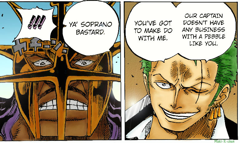 One Piece Chapter 749 Pica Vs Zoro By Maki L Chan On Deviantart