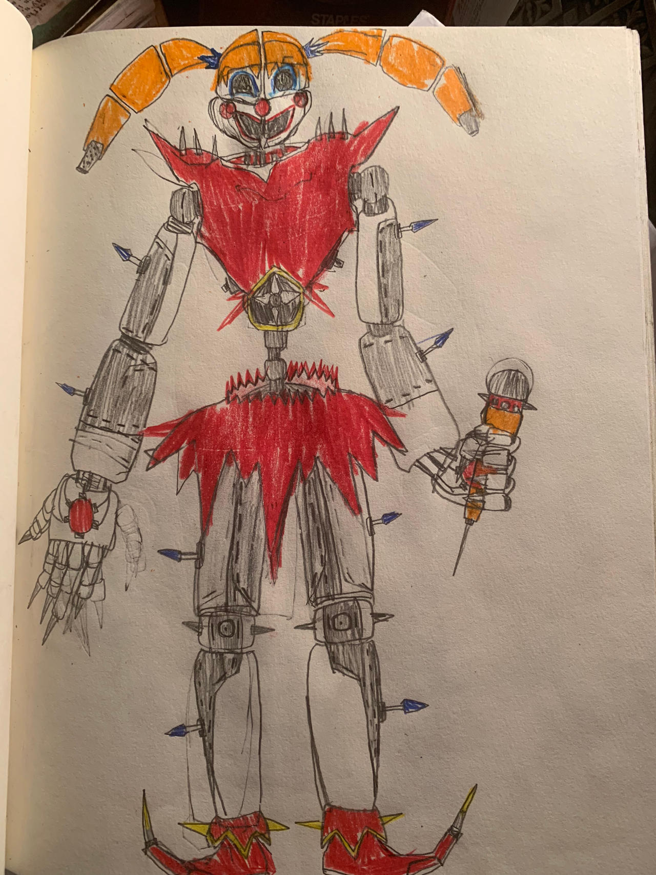Drawkill Deviantart My 3/2 year old design of a drawkill Circus Baby by Fazscare87 on ...