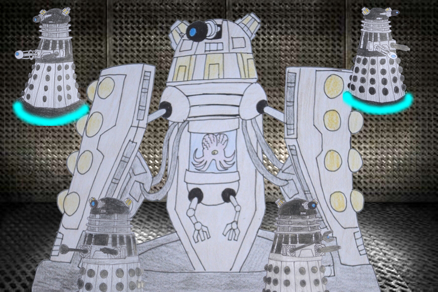 Emperor dalek with guards