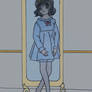 Mint in cute nightdress 2