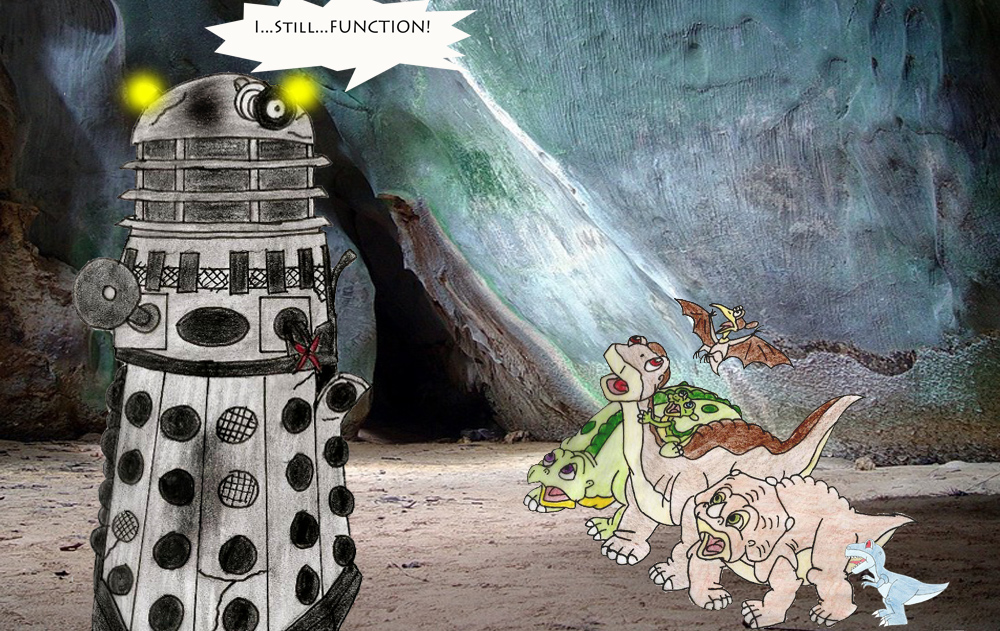 Land before time gang and a dalek part 2