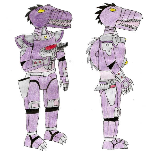 Human LBT Android Spinosaurus