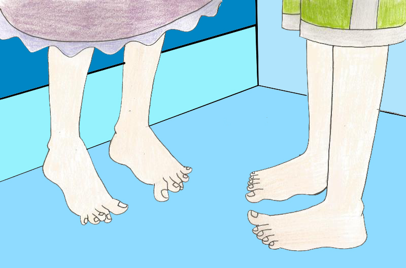 Deviantart Counting Toes Olivia wiggling her toes Josh too shy to join in by Animedino1 on ...