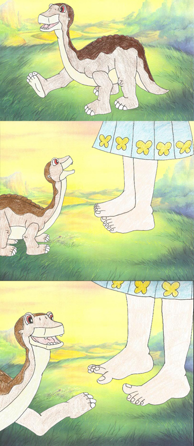 Sentient Talking Foot Littlefoot's talk on feet illustrations part 1 by Animedino1 on DeviantArt