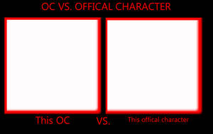 OC vs. Offical character meme