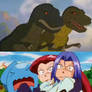 Team Rocket scared of Chomper's parents