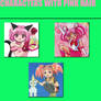 My top 5 Characters With Pink Hair
