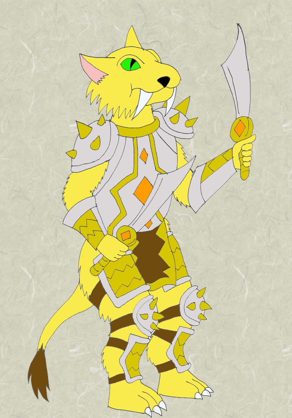 Sabertooth tiger warrior by Animedino1 on DeviantArt