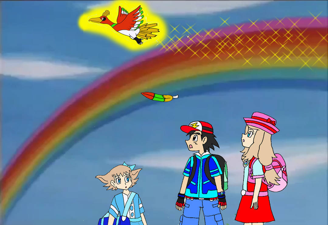 I recolored Ho-oh to actually be a Rainbow Pokemon. : pokemon