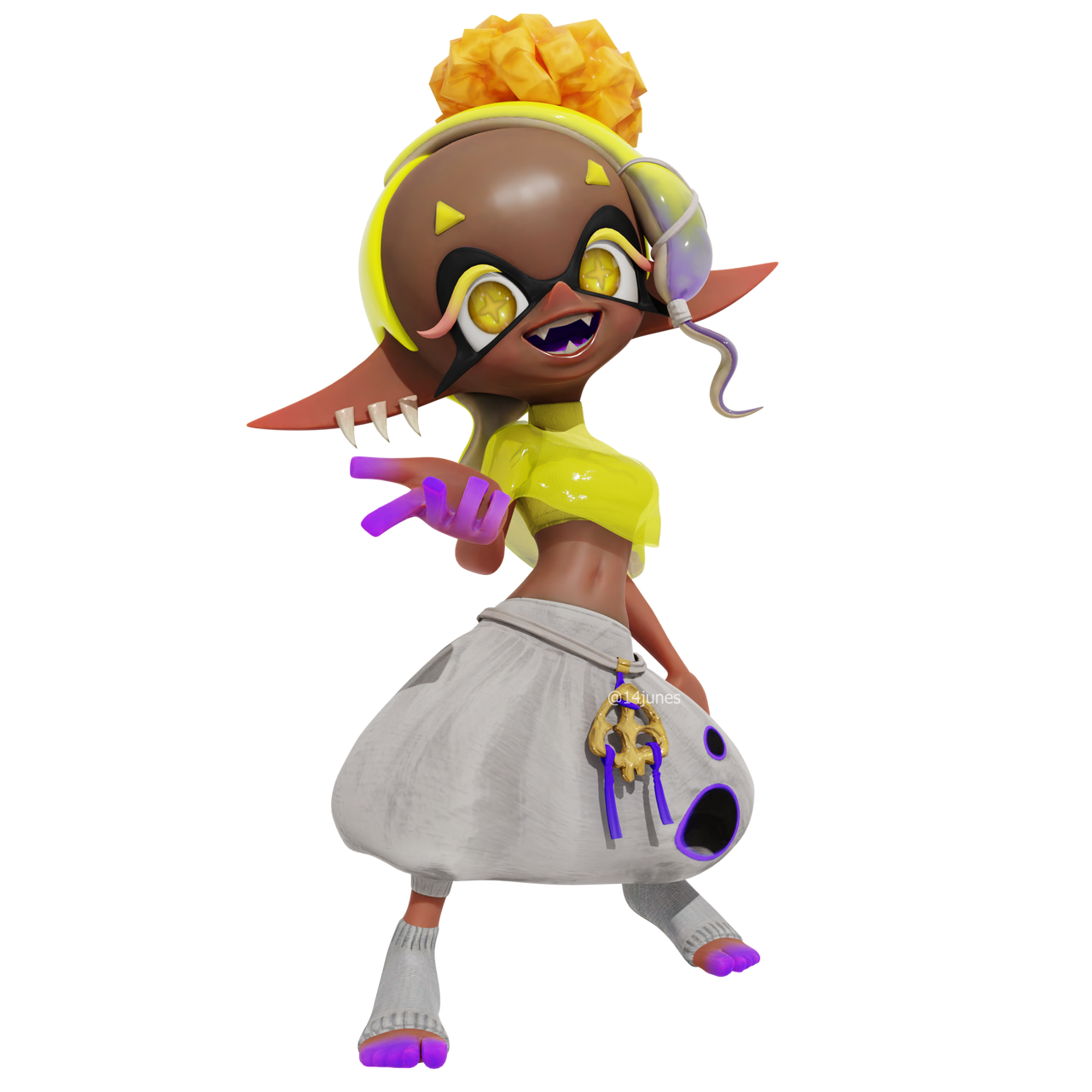 Splatoon 3 - Frye Render by 14junes on DeviantArt