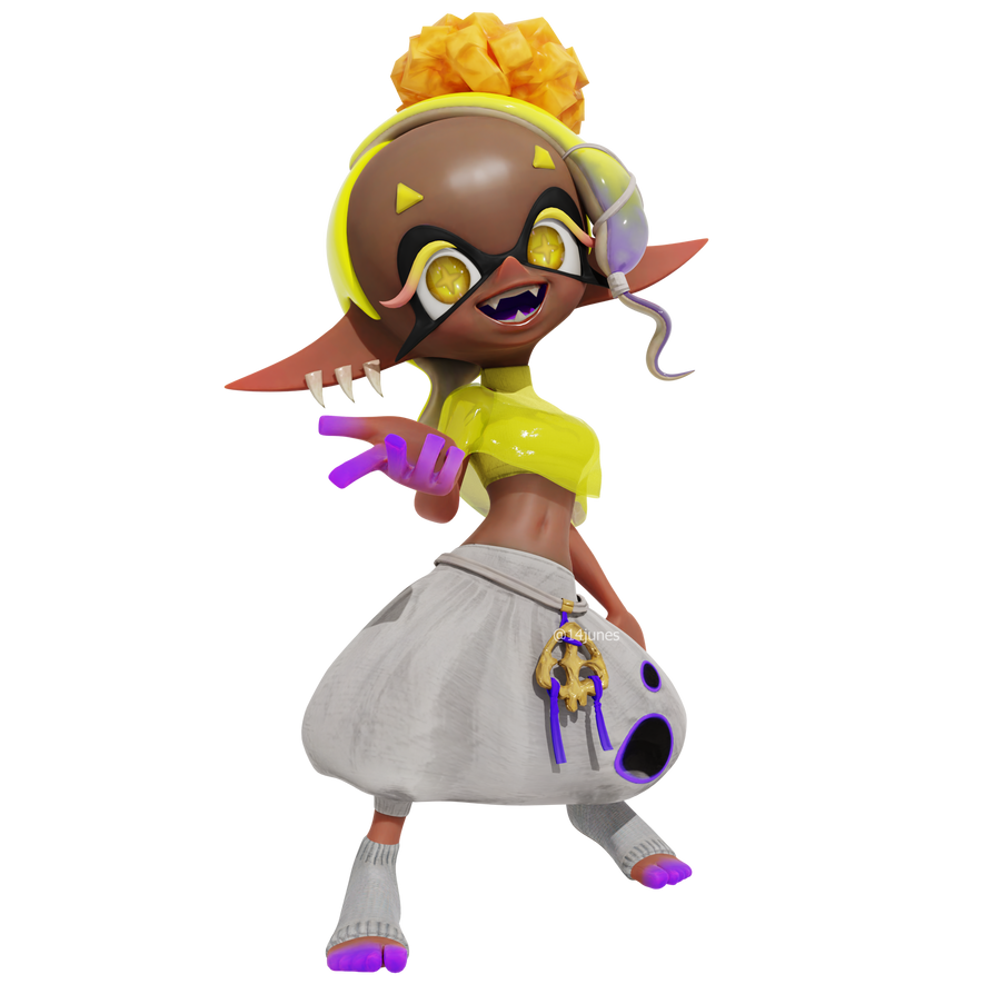 Splatoon 3 Frye Render by 14junes on DeviantArt