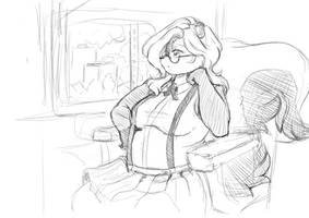 city pop skunk sketch