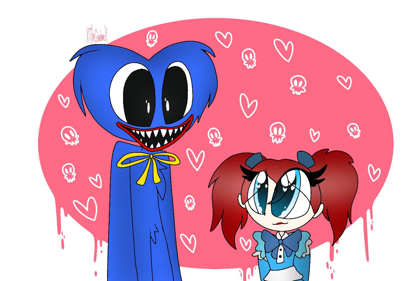 Poppy and Huggy Wuggy~ {Poppy Playtime} by XTheGoodoneX on DeviantArt