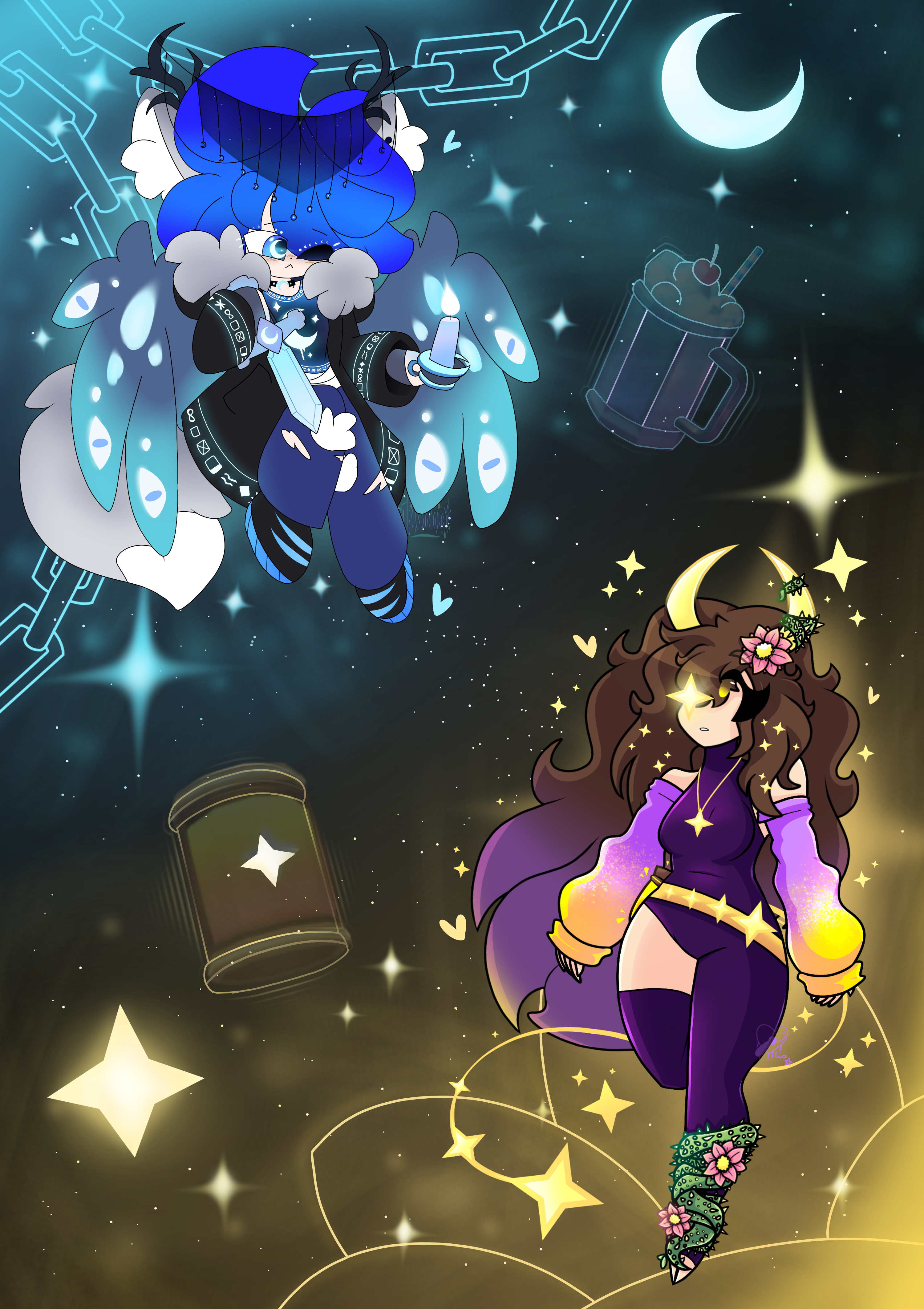 Moonlight Rp Pfp ~Moonlight and Starlight~ Art Collab {DOORS} by XTheGoodoneX on DeviantArt