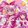 My fan art of precure!cure melody and cure happy!