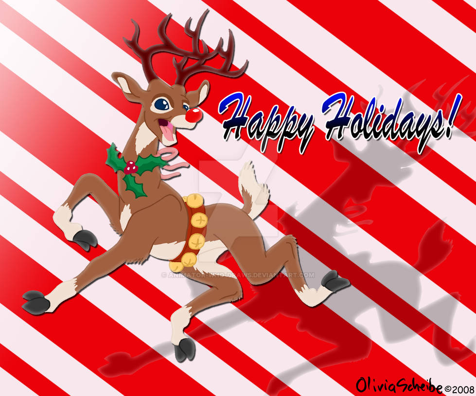 Happy Friday Rudolph Image Happy Holidays from Rudolph by Animator-who-Draws on DeviantArt