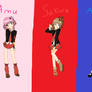 Shugo Chara Amu,Aya and Sakura