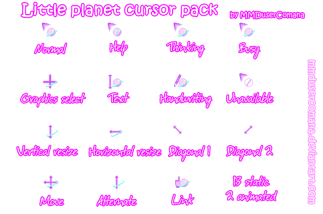 Little planet cursor pack DL by MMDuserCOMANA on DeviantArt