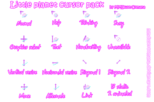 Cursor For Mini Sub Little planet cursor pack DL by MMDuserCOMANA on DeviantArt