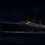 Titanic sailed at night