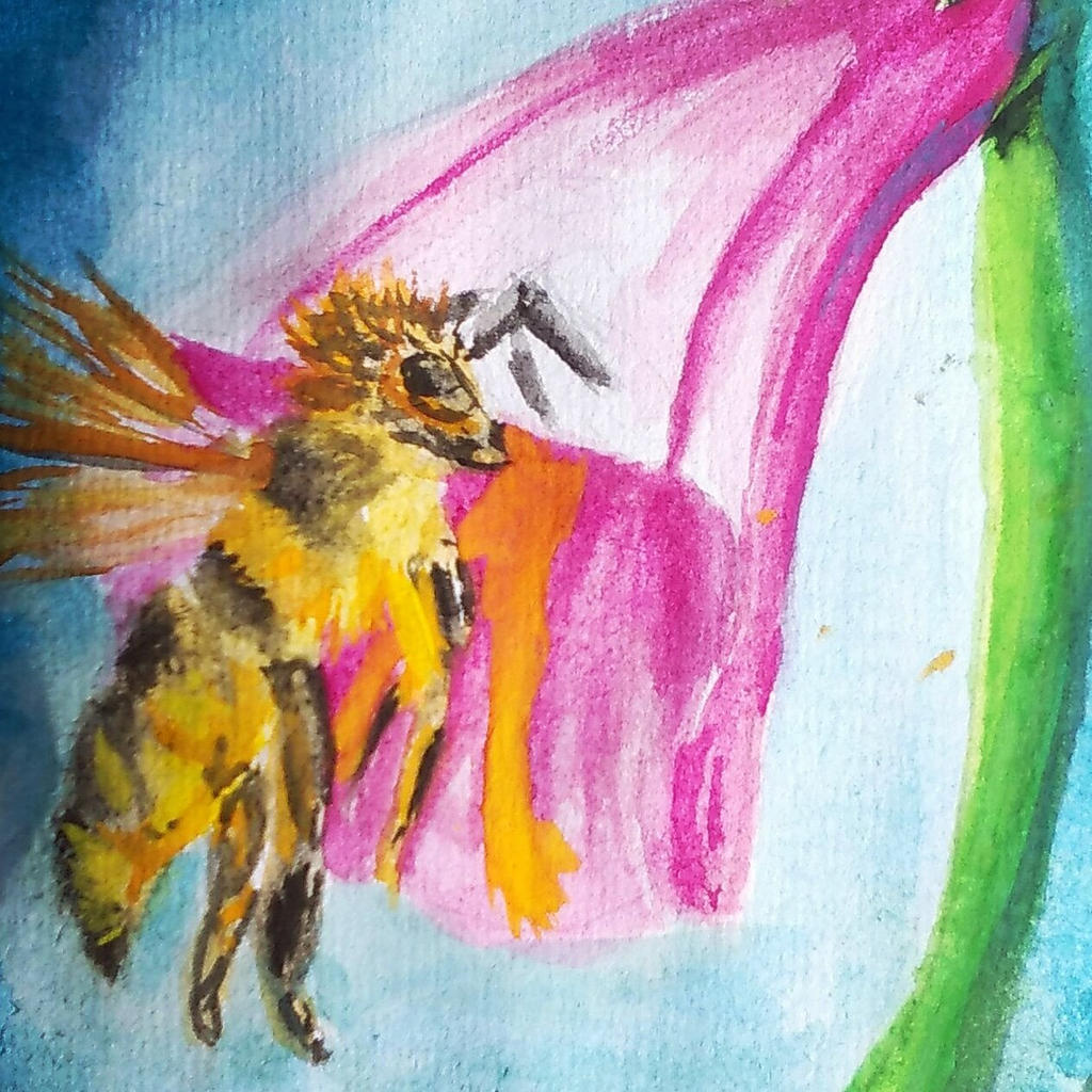 Bee Deviantart Style Traditional - Bees by JorgeAdolfoGonzalez on DeviantArt