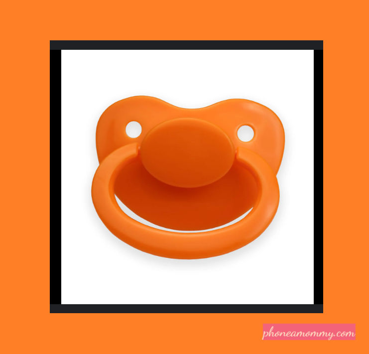 Orange Adult Baby Pacifier by AuntieBrenda on DeviantArt
