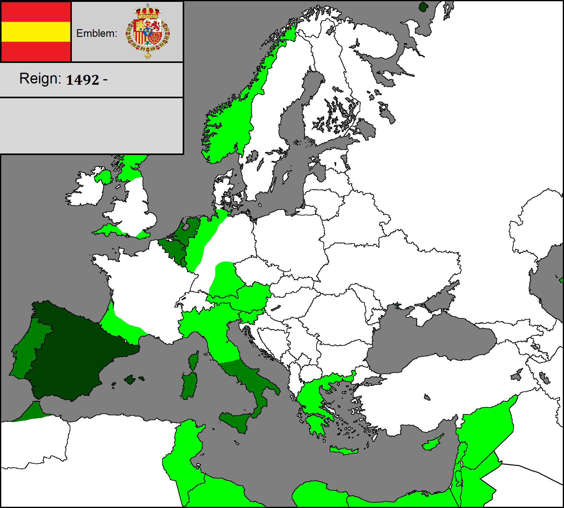 Map of Spanish Empire by jjwgomez10 on DeviantArt