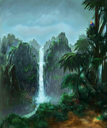 jungle falls bg