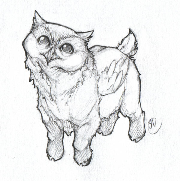 Owl Goat by Megume