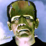 Boris Karloff ~~ Frankenstein ~~ colourised