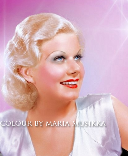 Jean Harlow ~~ 1930s ~~ colourised