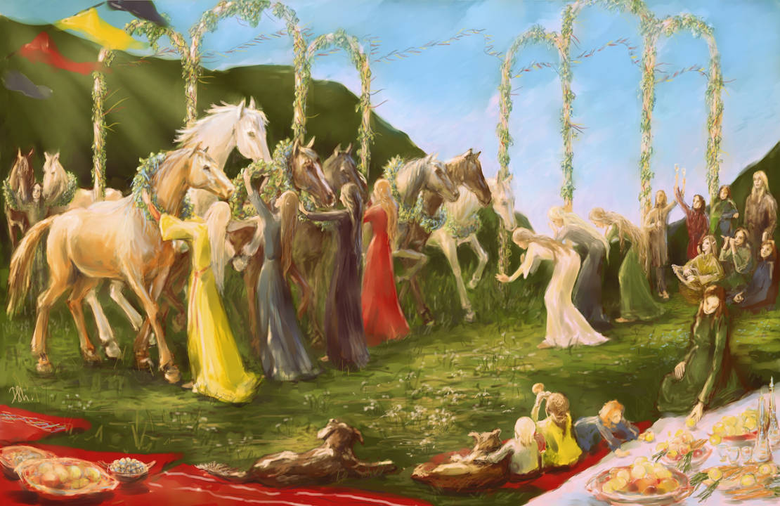 holiday of thanksgiving horses by Irsanna holiday of thanksgiving horses by Irsanna