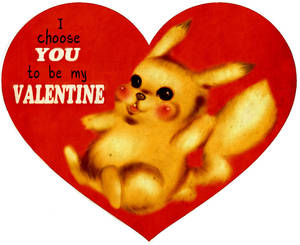 Pokemon Pikachu Valentines Day Card