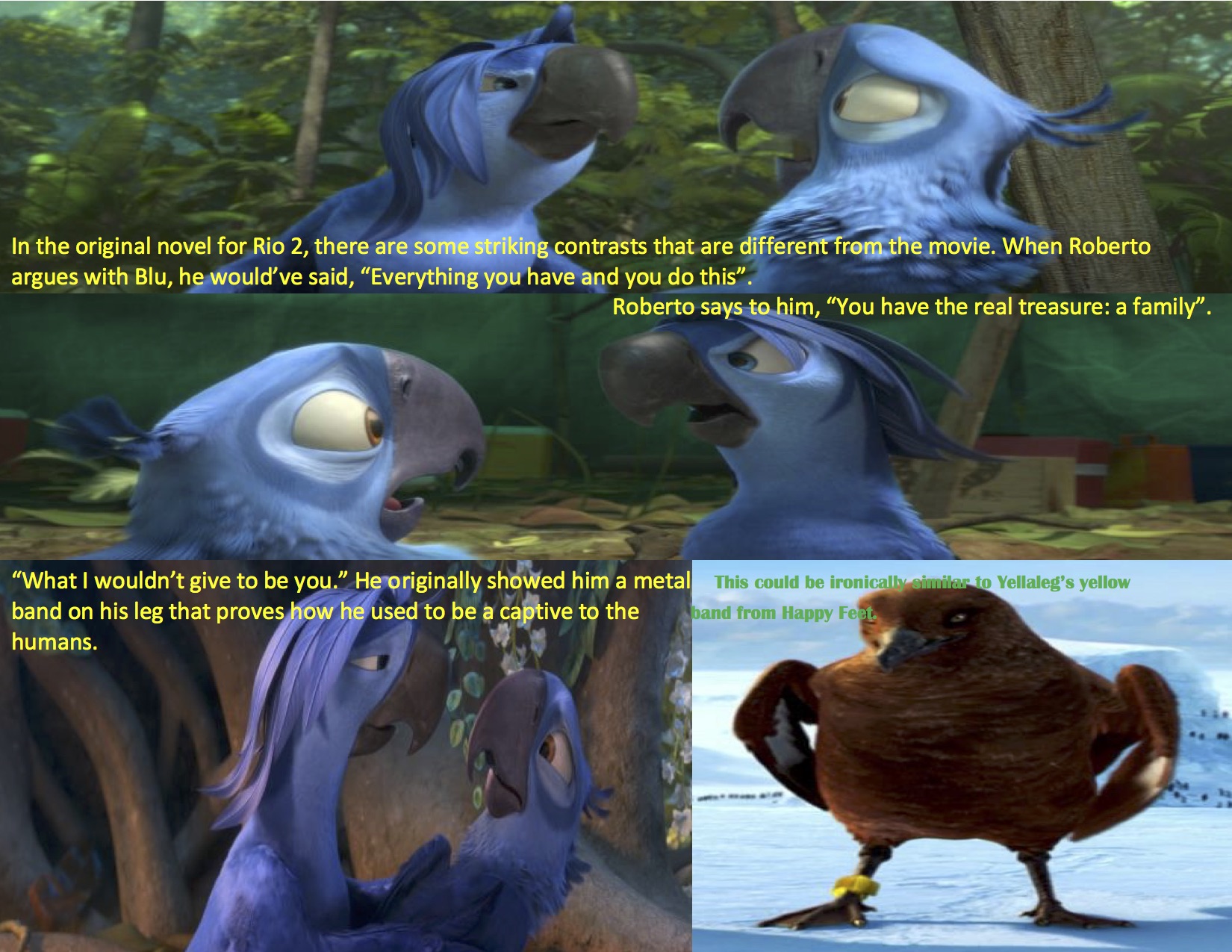 Stunning Contrast between Rio 2 Novel and Movie by PenguinDareangel12 ...